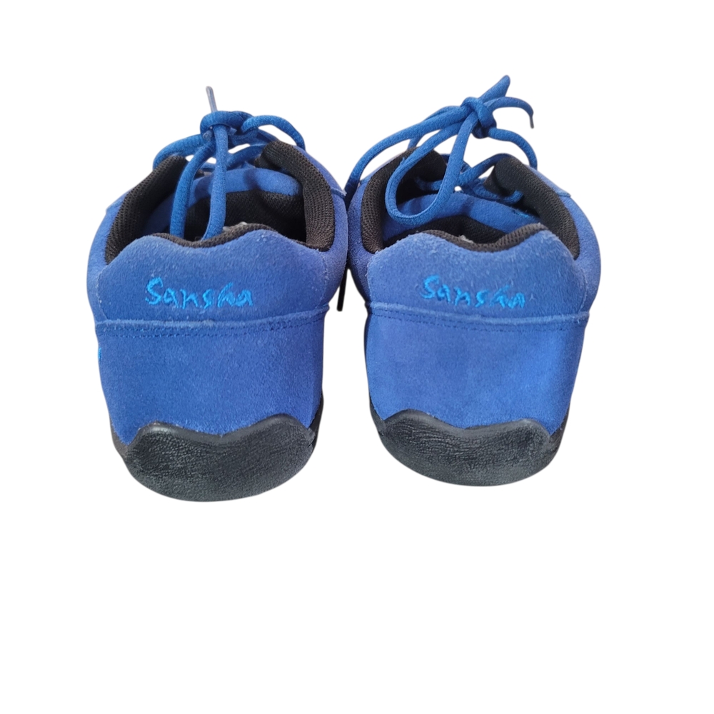 Fabulous Sansha Blue Suede Hip Hope Split Jazz Shoes Size 9 - Picture 3 of 5